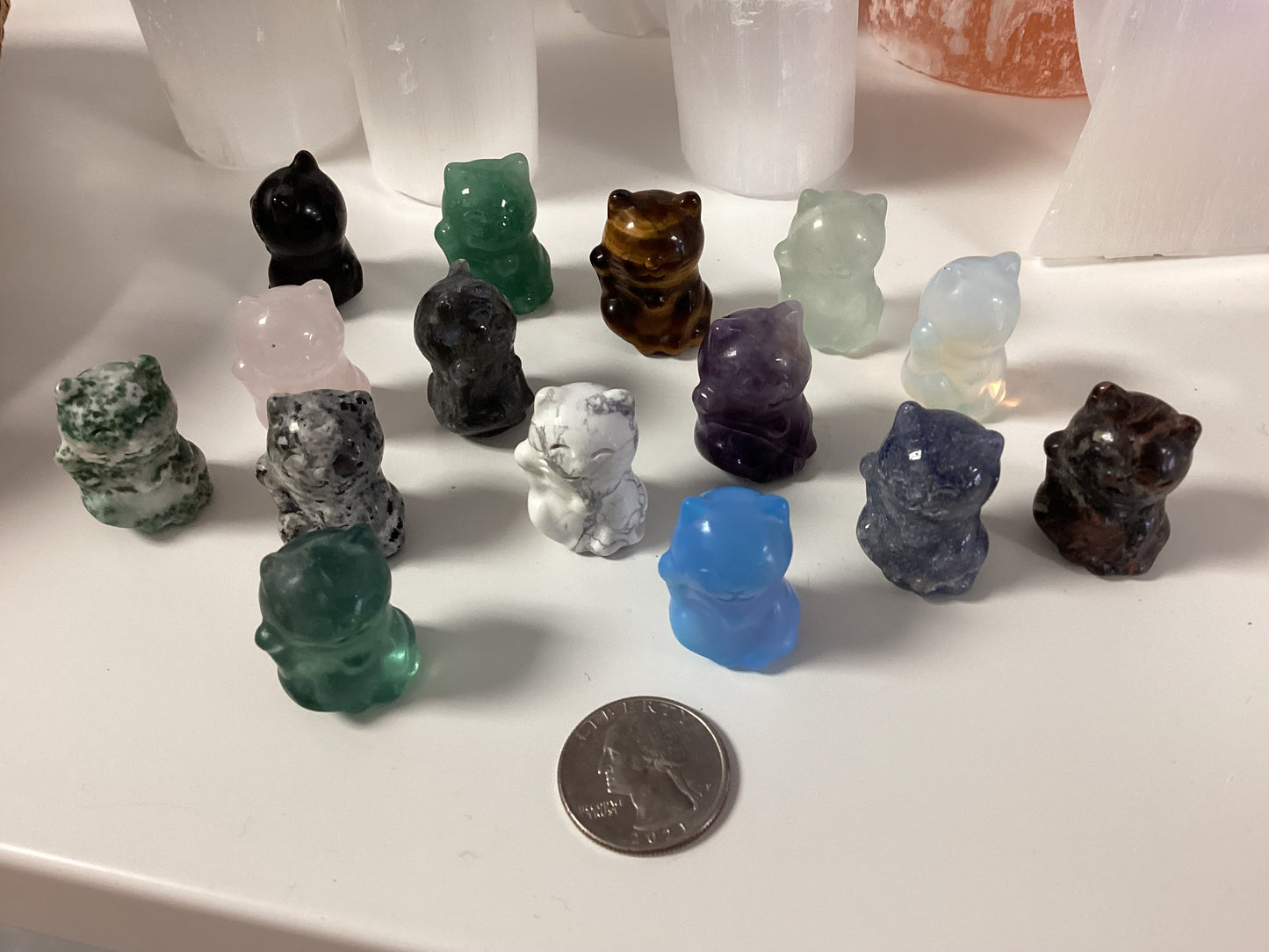 Crystal Lucky Cat - Assorted