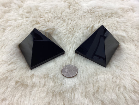 Black Obsidian Pyramid - Large