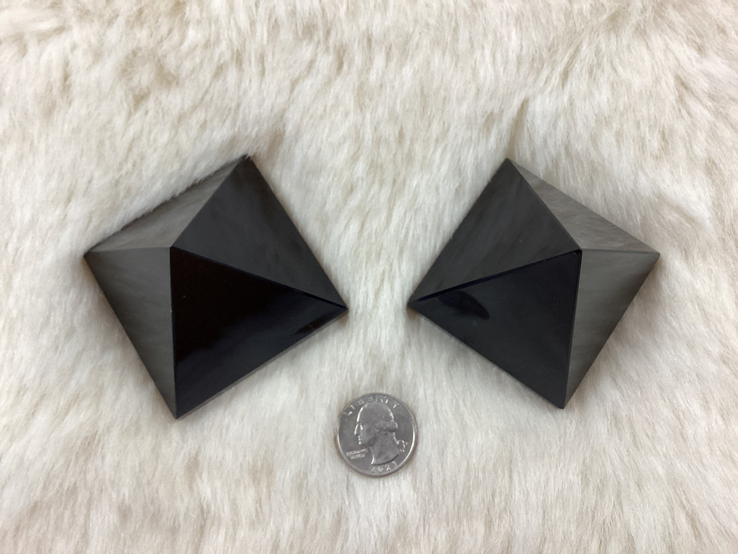 Black Obsidian Pyramid - Large