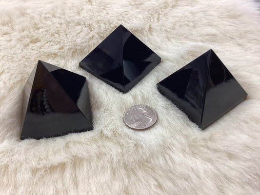 Black Obsidian Pyramid - Small