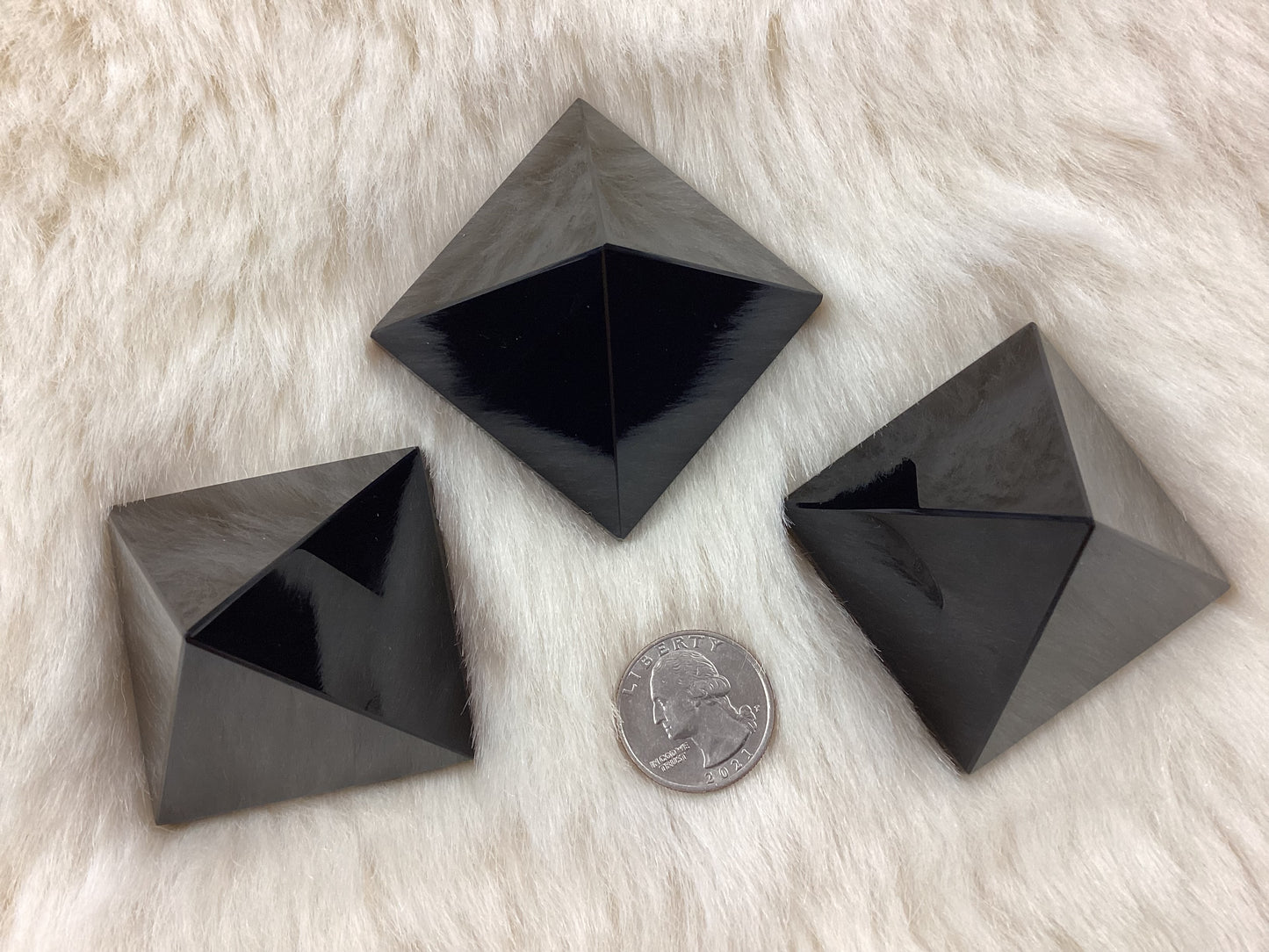 Black Obsidian Pyramid - Small