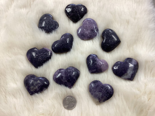 Lepidolite Heart - Small