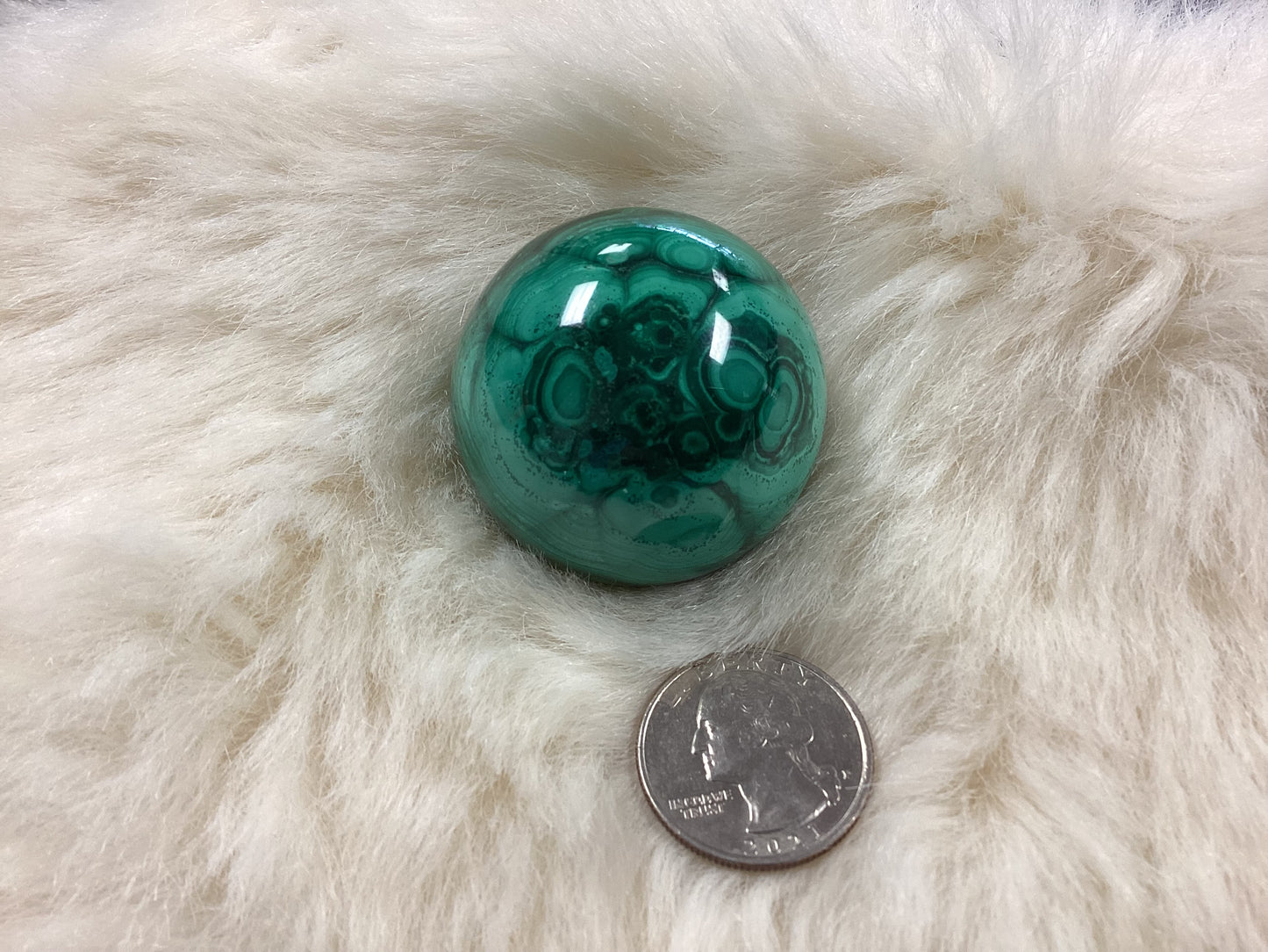 Malachite Sphere - Medium