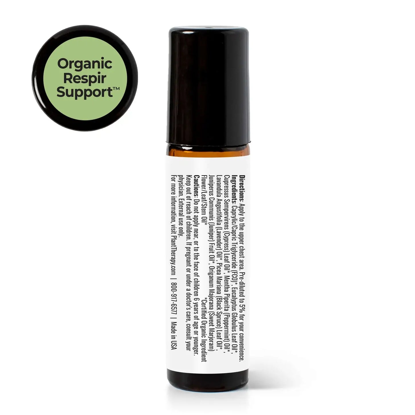 Organic Respir Support Roll-On Essential Oil Blend
