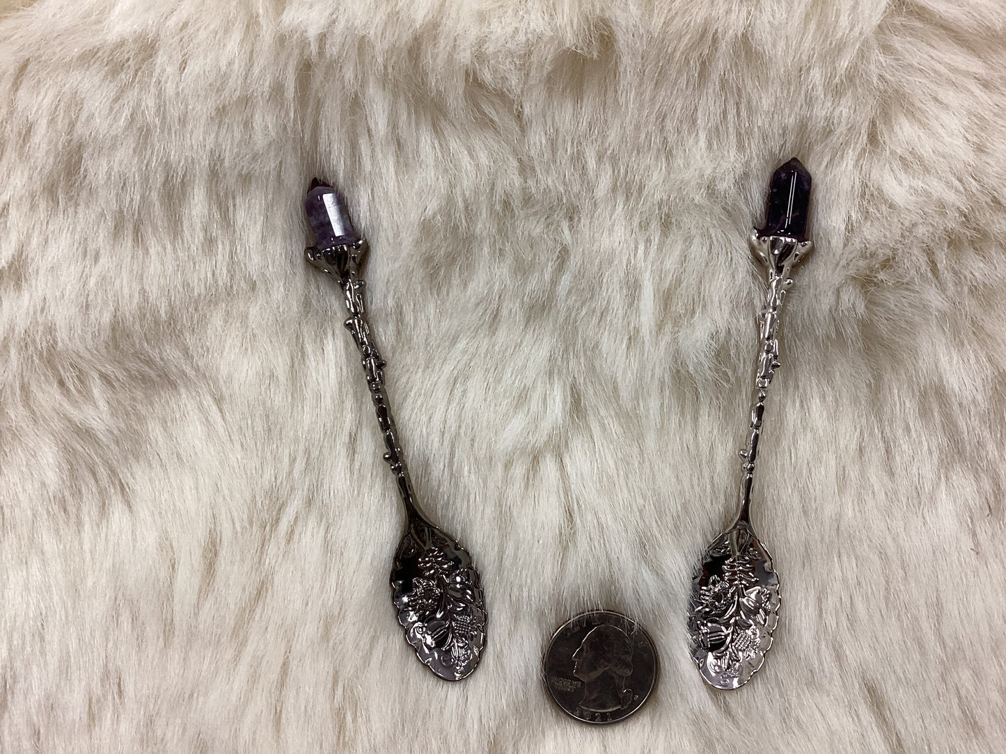 Crystal Spoon - Amethyst