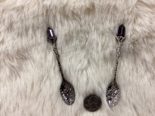 Crystal Spoon - Amethyst
