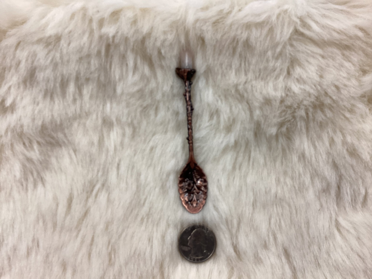 Crystal Spoon - Rose Quartz