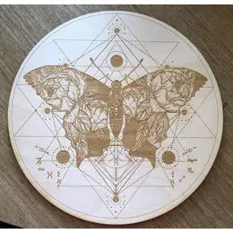 Butterfly Yantra Crystal Grid