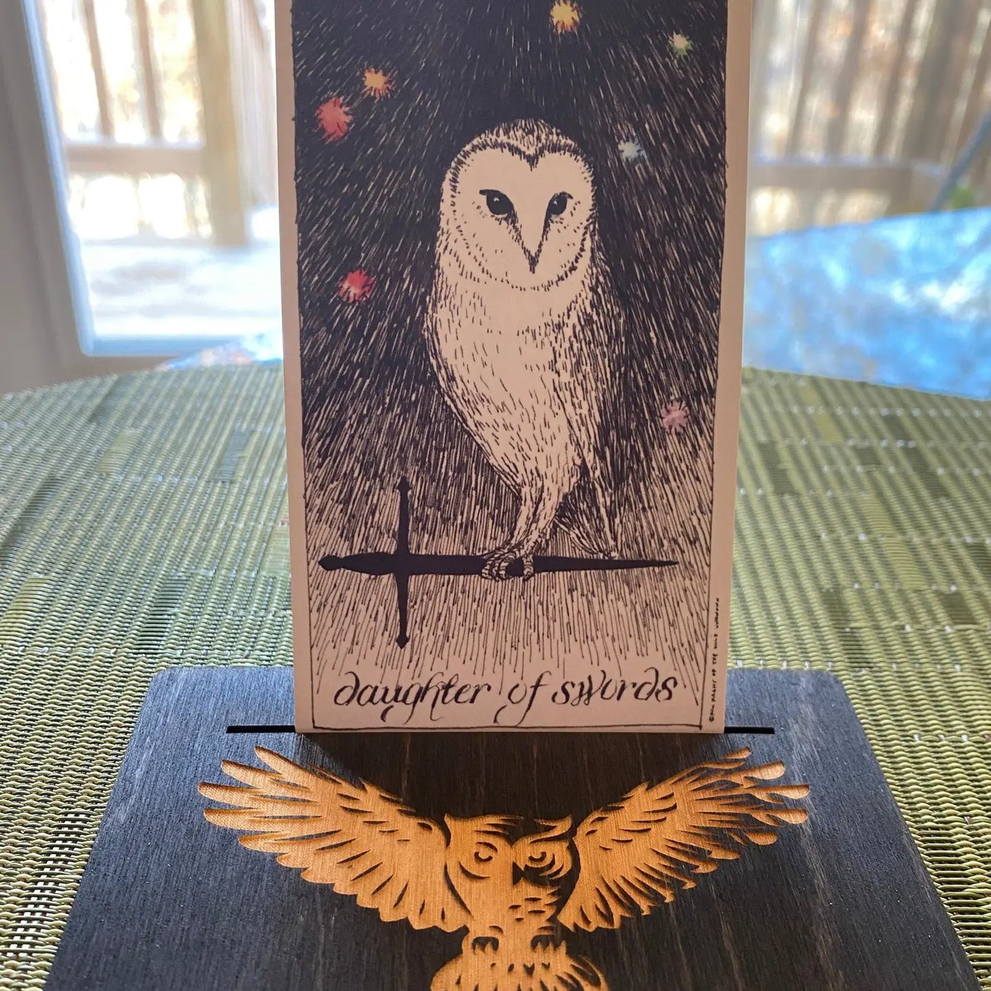 Owl Tarot Card Holder - single card