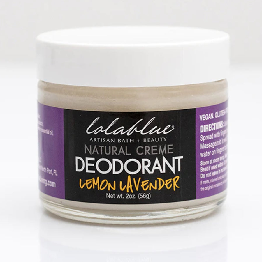Lolablue Natural Creme Deodorant - Lemon Lavender