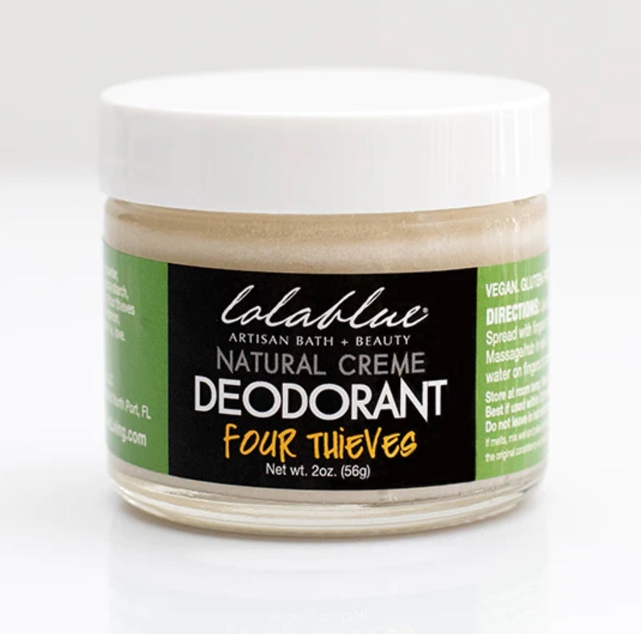 Lolablue Natural Creme Deodorant - Four Thieves