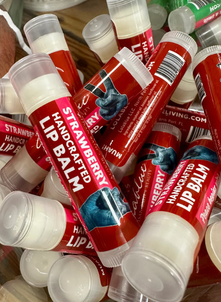 Lolablue Handcrafted Lip Balm - Strawberry
