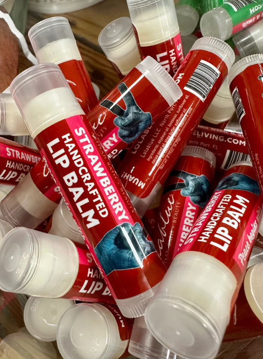 Lolablue Handcrafted Lip Balm - Strawberry