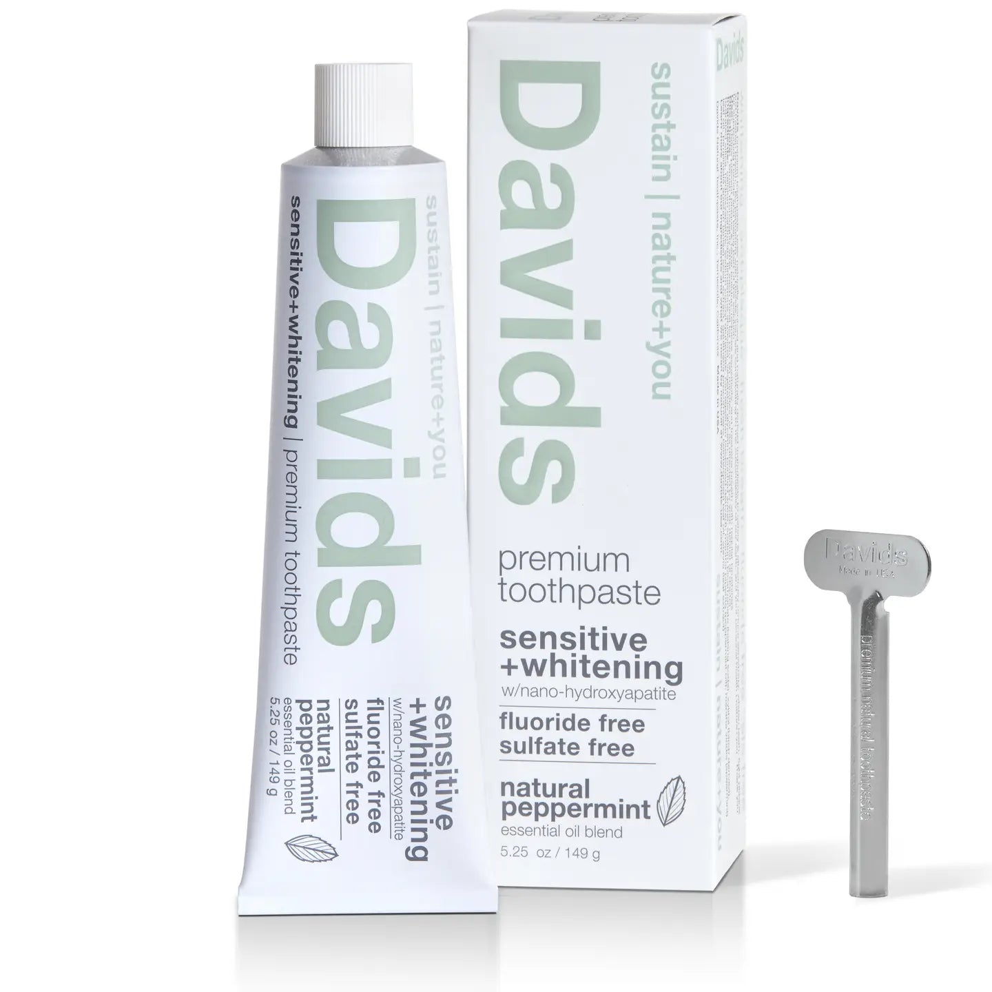 David’s Sensitive + Whitening Toothpaste - Peppermint