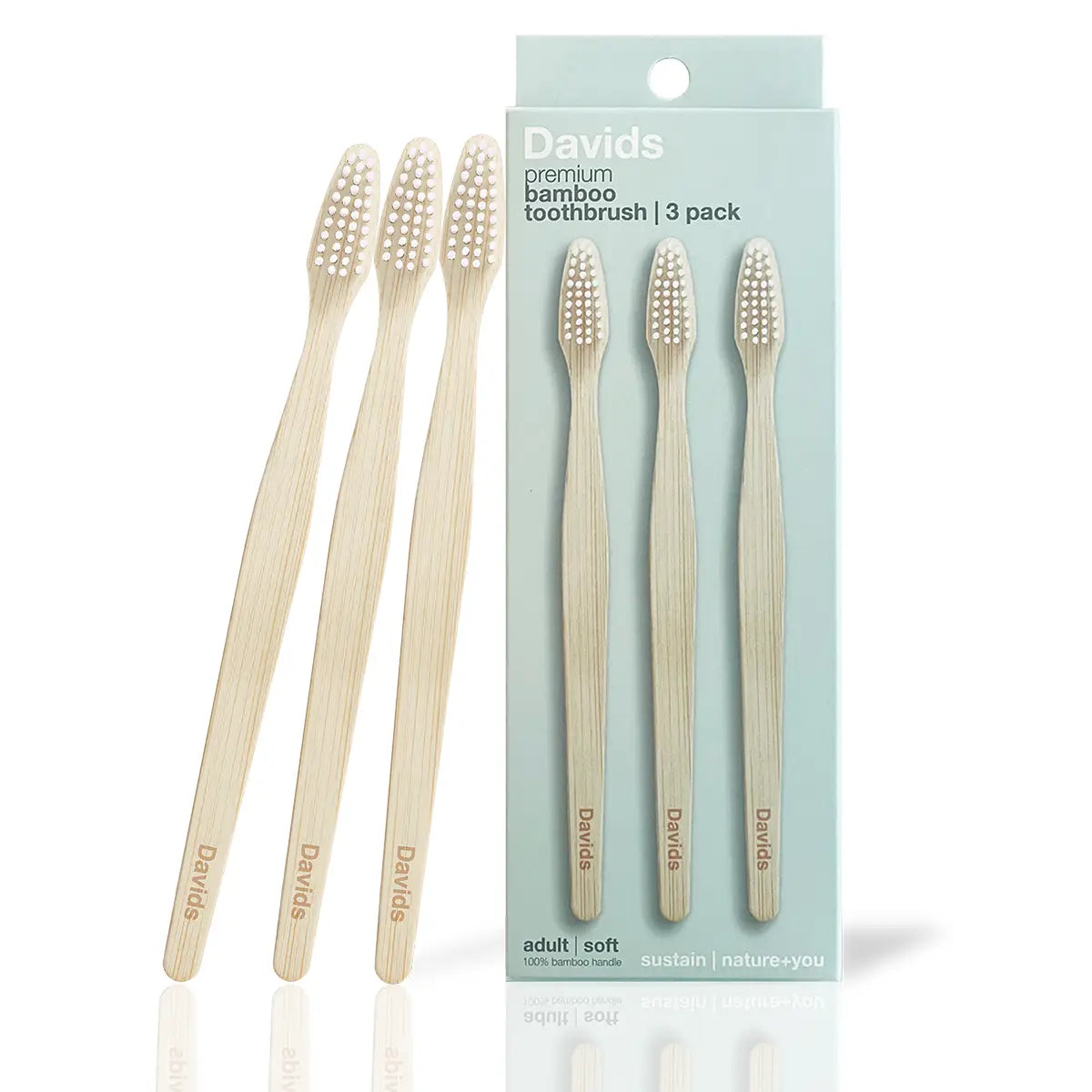 David’s Bamboo Toothbrush - 3 Pack