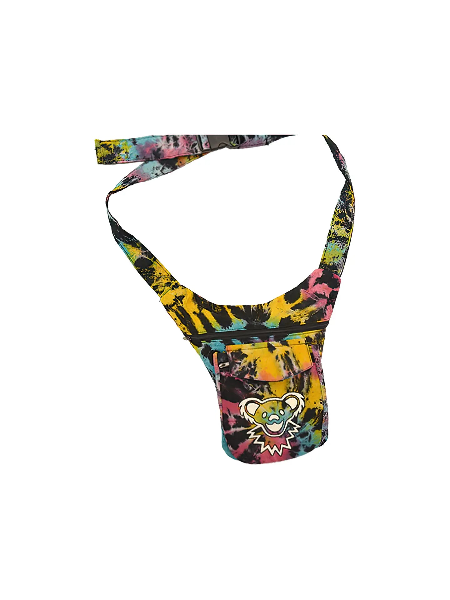 Grateful Dead Dancing Bear Face Tie Dye Hiprider Belt Bag