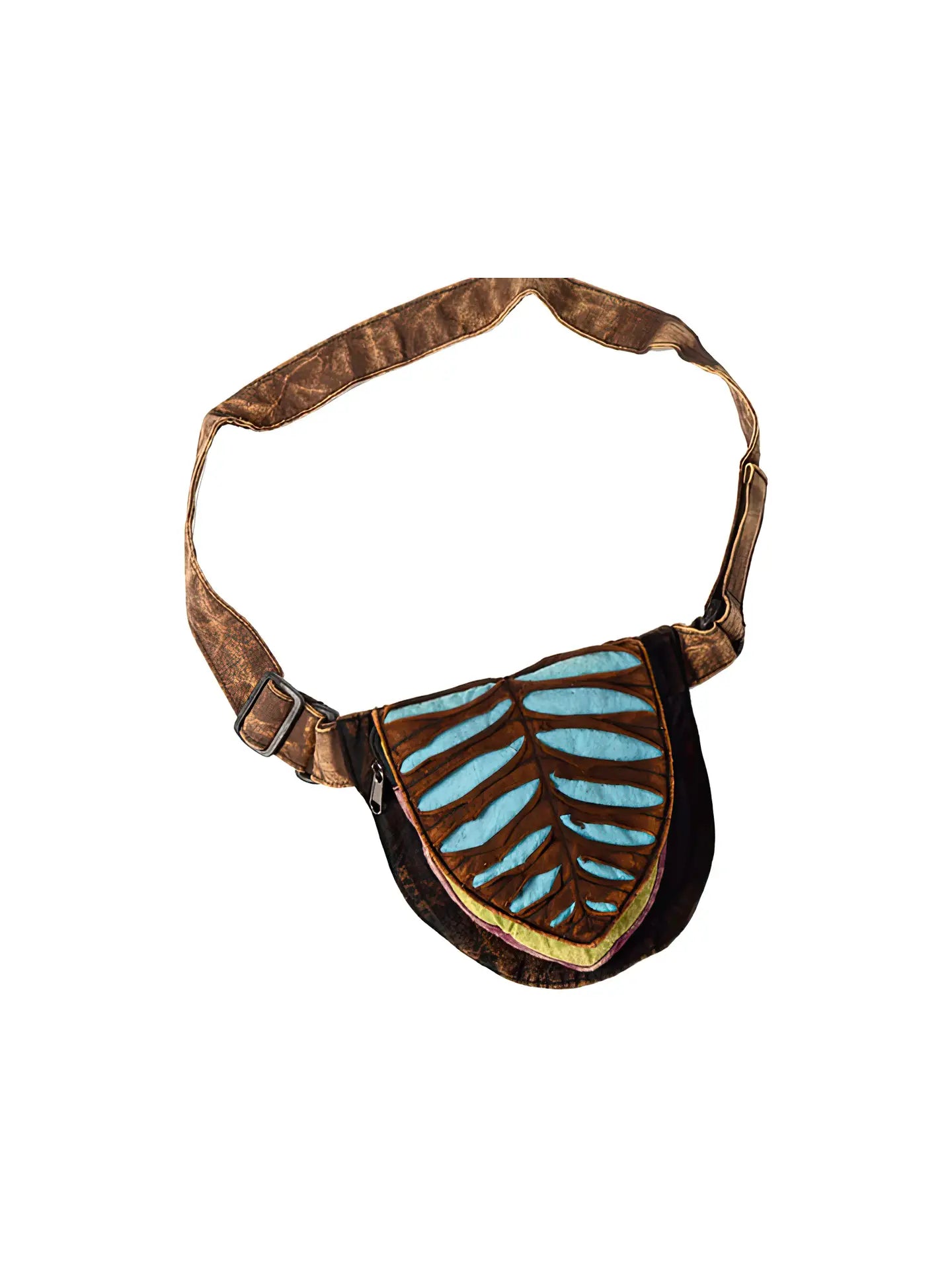 Leaf Ripple Hip Rider Stonewashed Bag