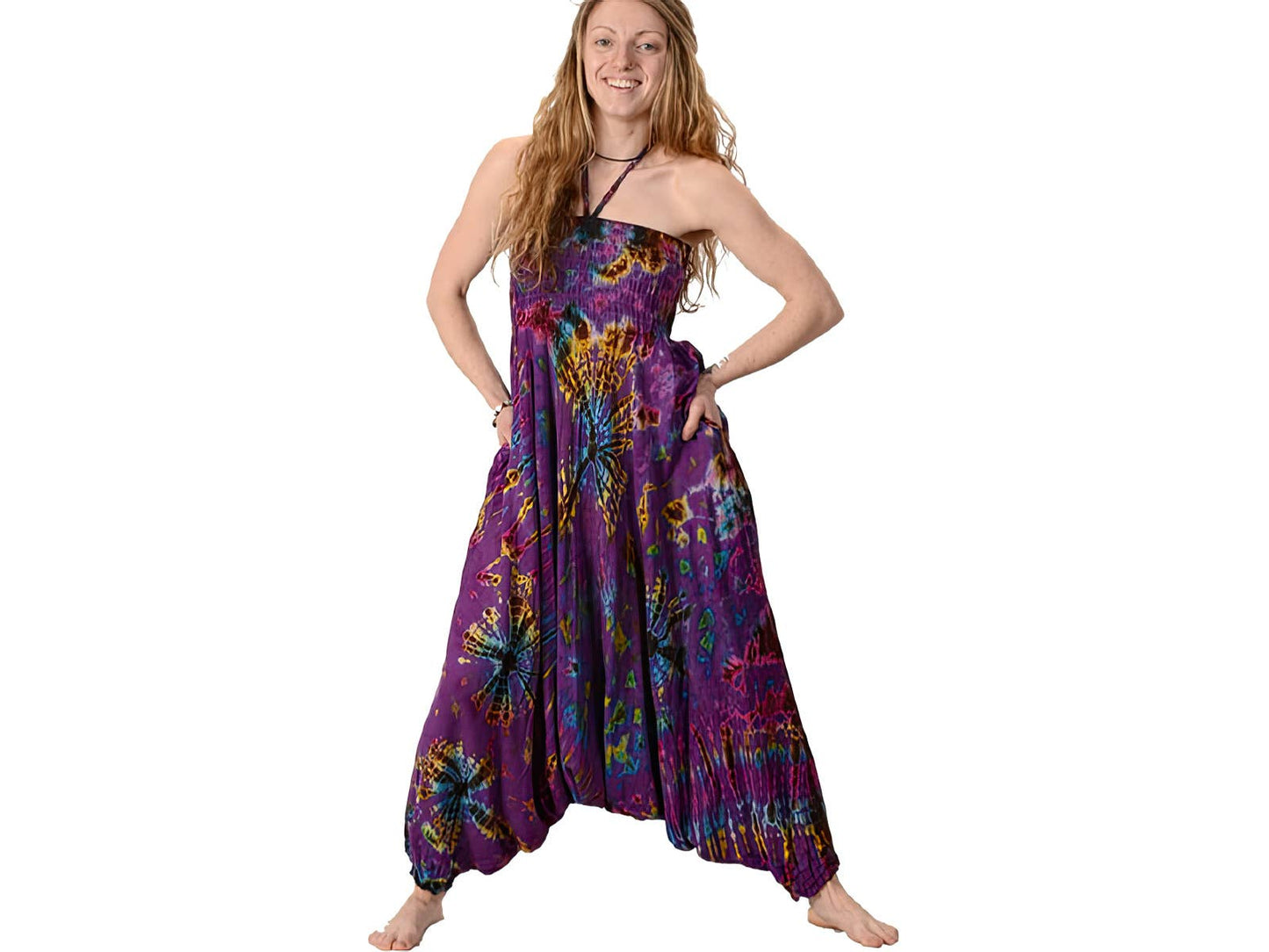 Lady Madonna Tie Dye Viscose Funky Style Harem Pants