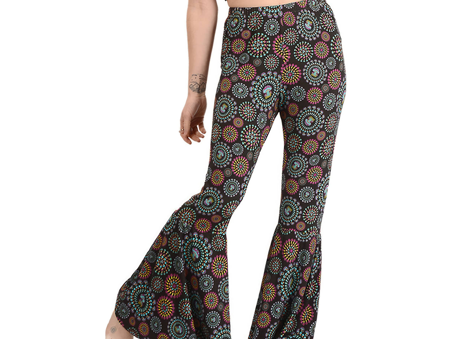 Viscose Spandex Mushroom Bell Bottom Pants