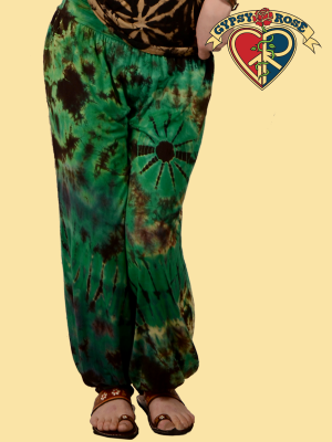 Midnight Hour Tie Dye Spandex Blend Harem Pants