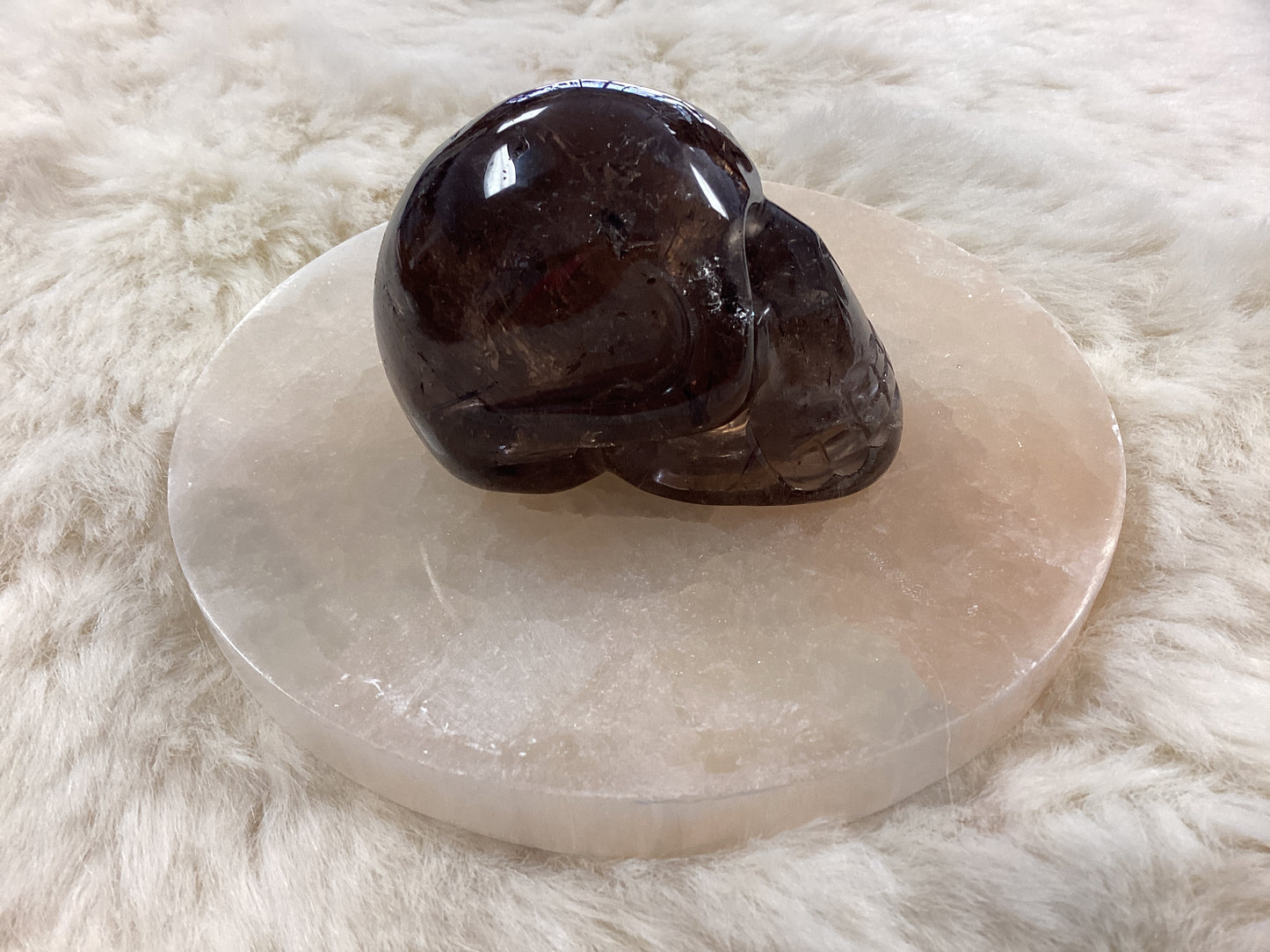 Smoky Quartz Skull - Large