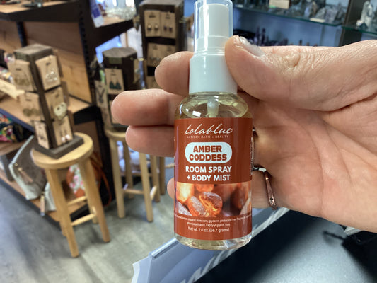 Lolablue Amber Goddess room spray + body mist