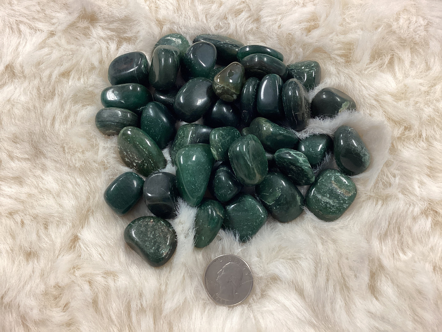 Tumbled Green Aventurine - Dark Green