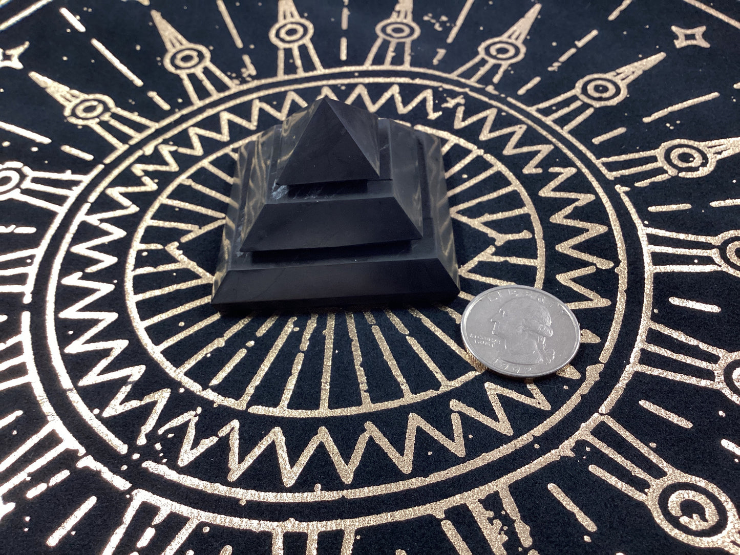 Shungite Sakkara Pyramid - Small