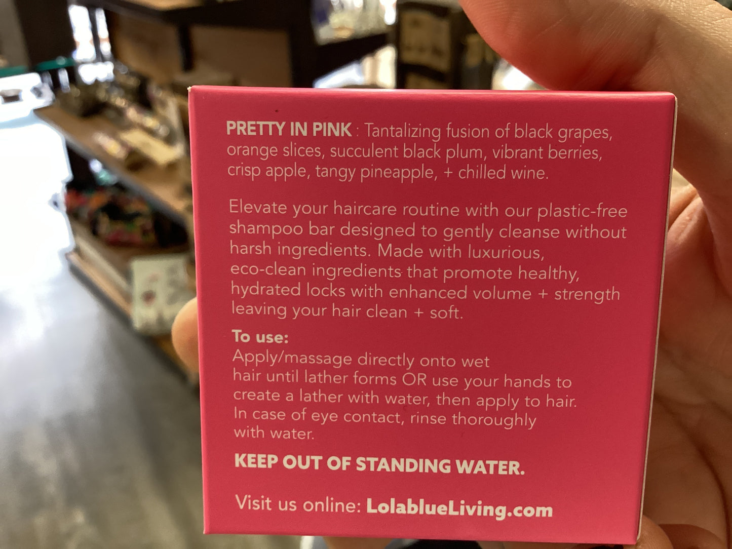 Lolablue Pretty In Pink Shampoo Bar