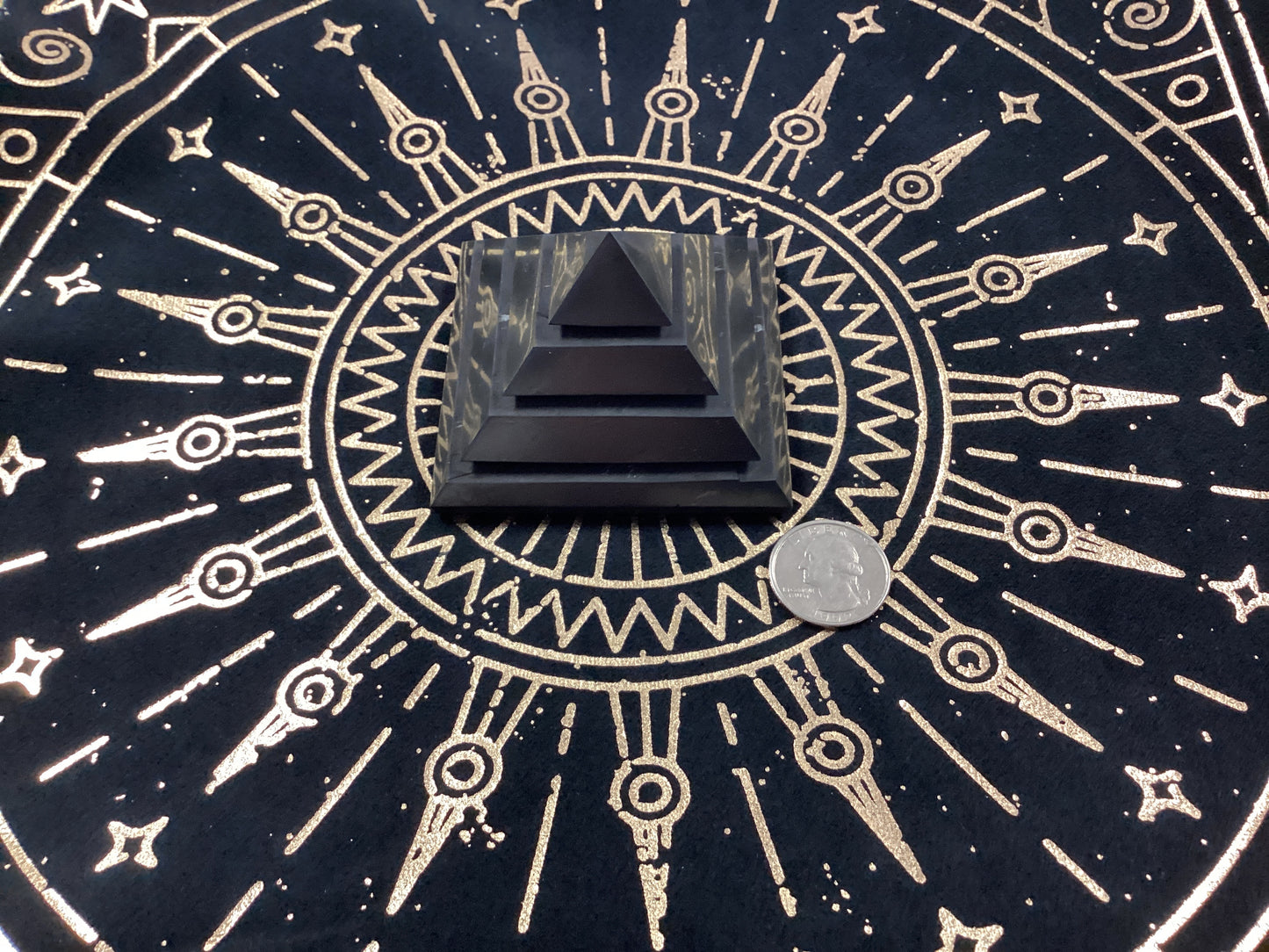 Shungite Sakkara Pyramid - Medium