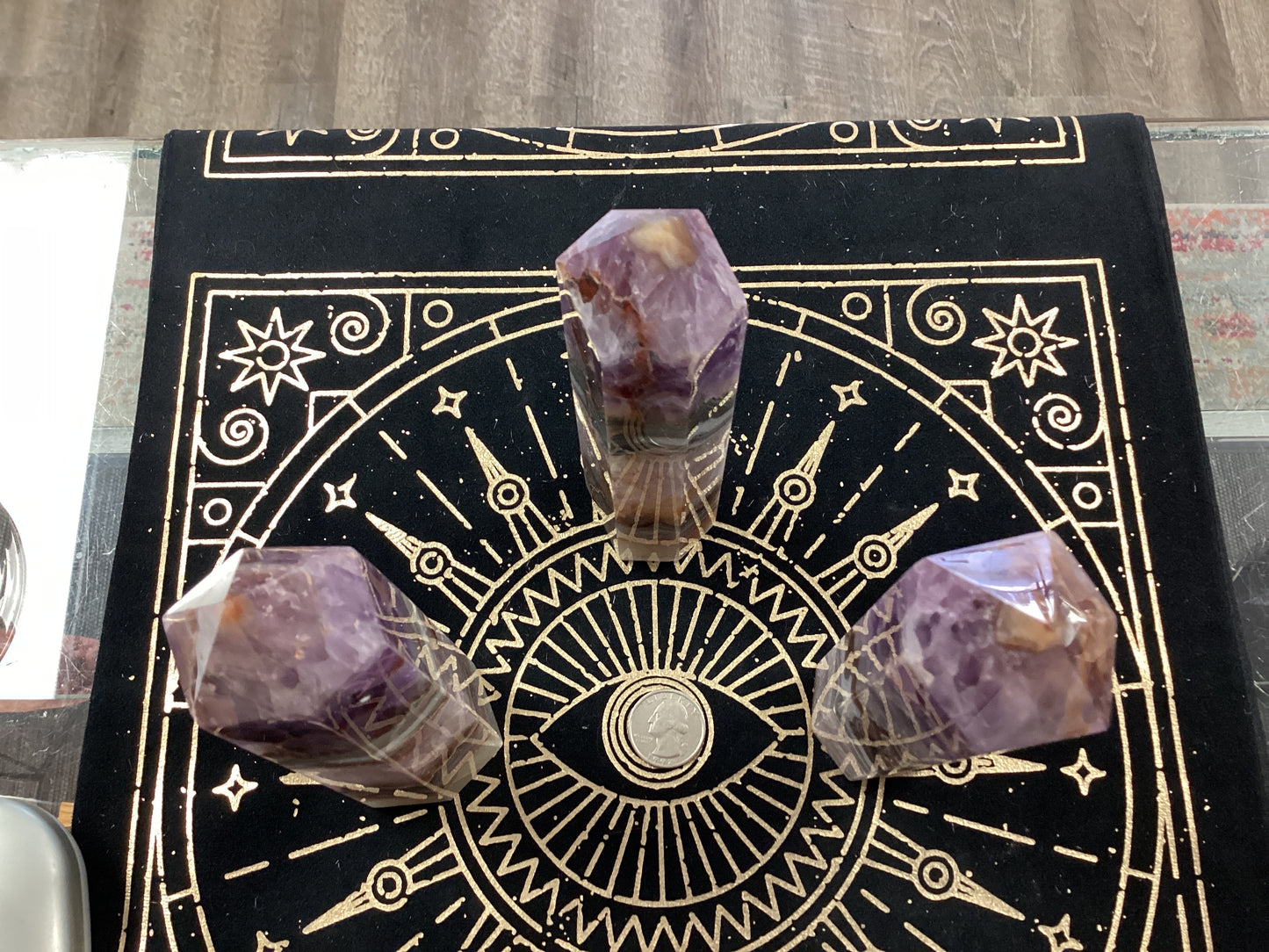 Amethyst Lace Agate Obelisk Tower - Large