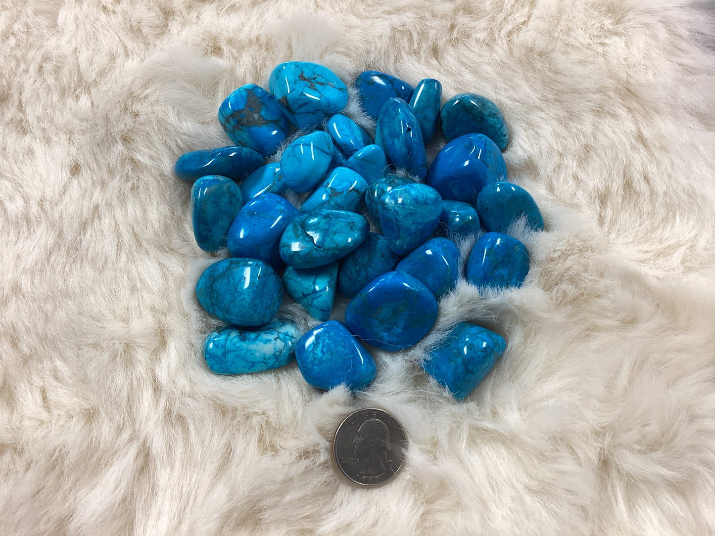 Tumbled Blue Howlite