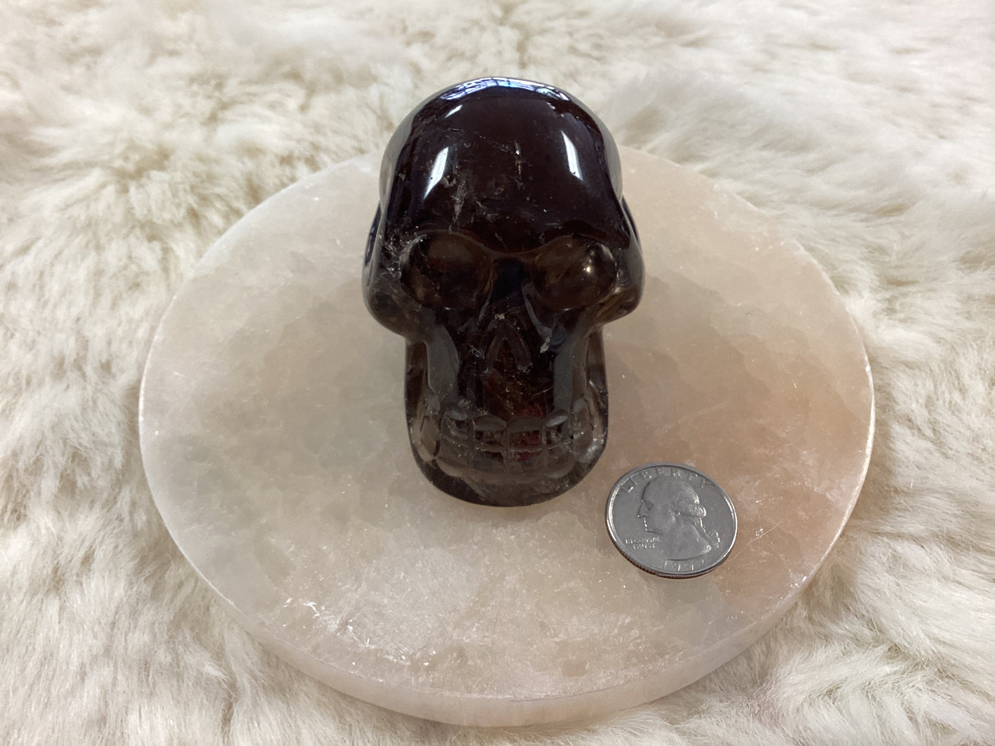 Smoky Quartz Skull - Large