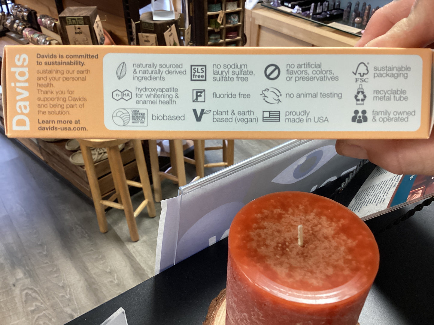 David’s Hydroxi kids+adults whitening +enamel health natural orange vanilla