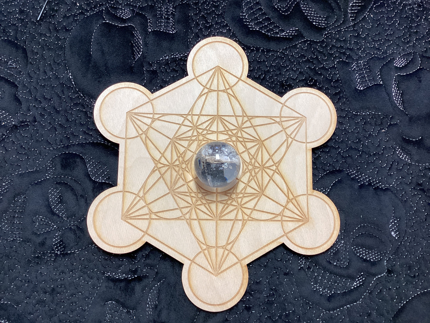 Metatron cube sphere holder