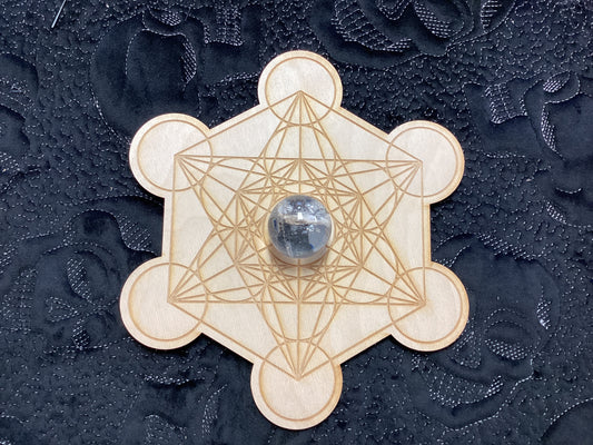 Metatron cube sphere holder