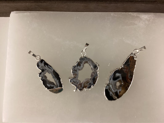 Druzy Agate Pendant - Large