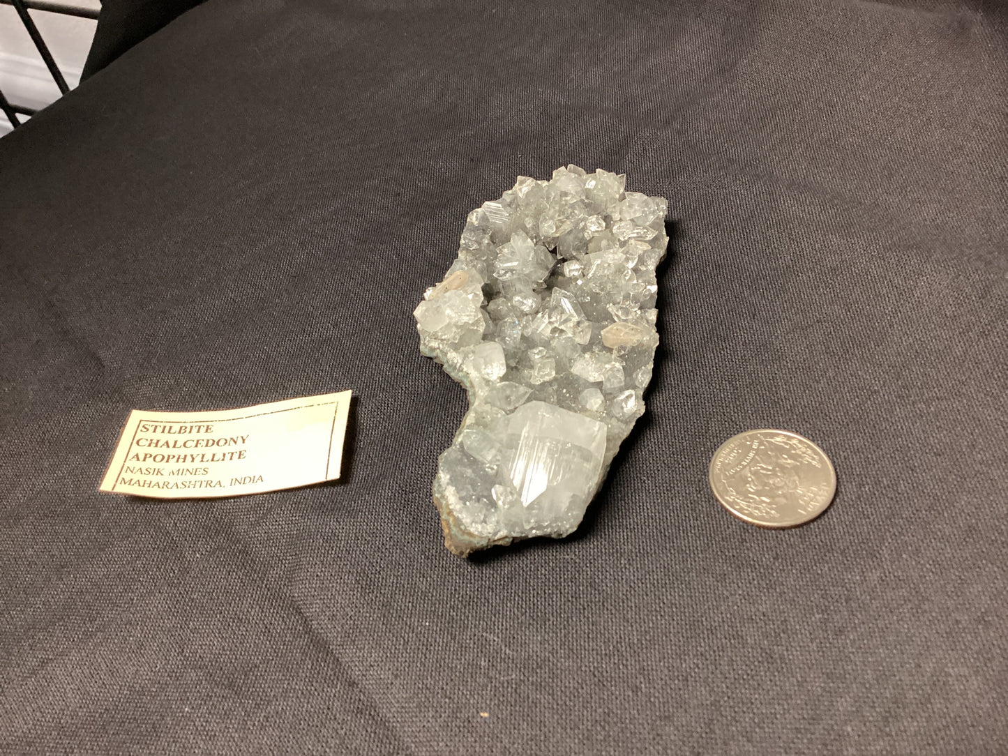 Stilbite Chalcedony Apophyllite Natural Crystal