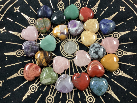 Small Hearts - Assorted Crystals