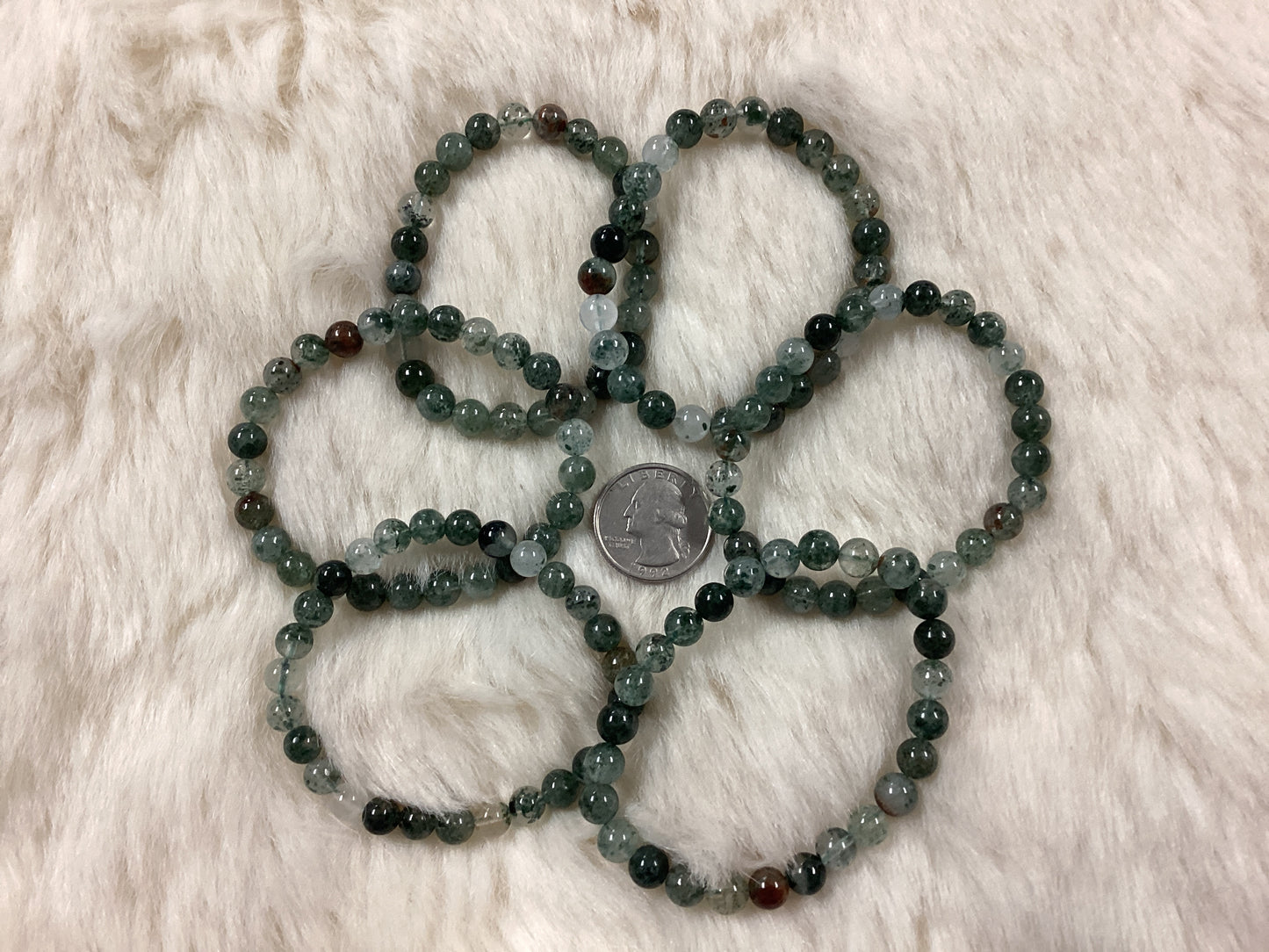 Elastic Bracelets - Garden Quartz Lodalite