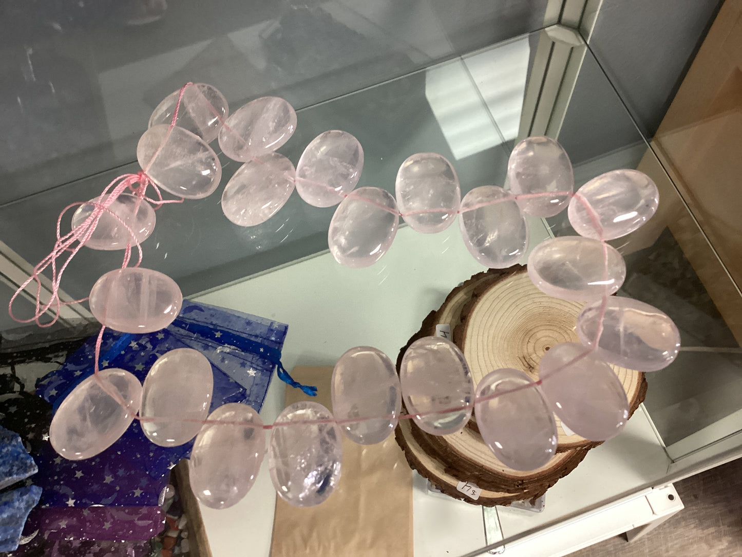 Rose Quartz Puff Ovals for Jewelry Making