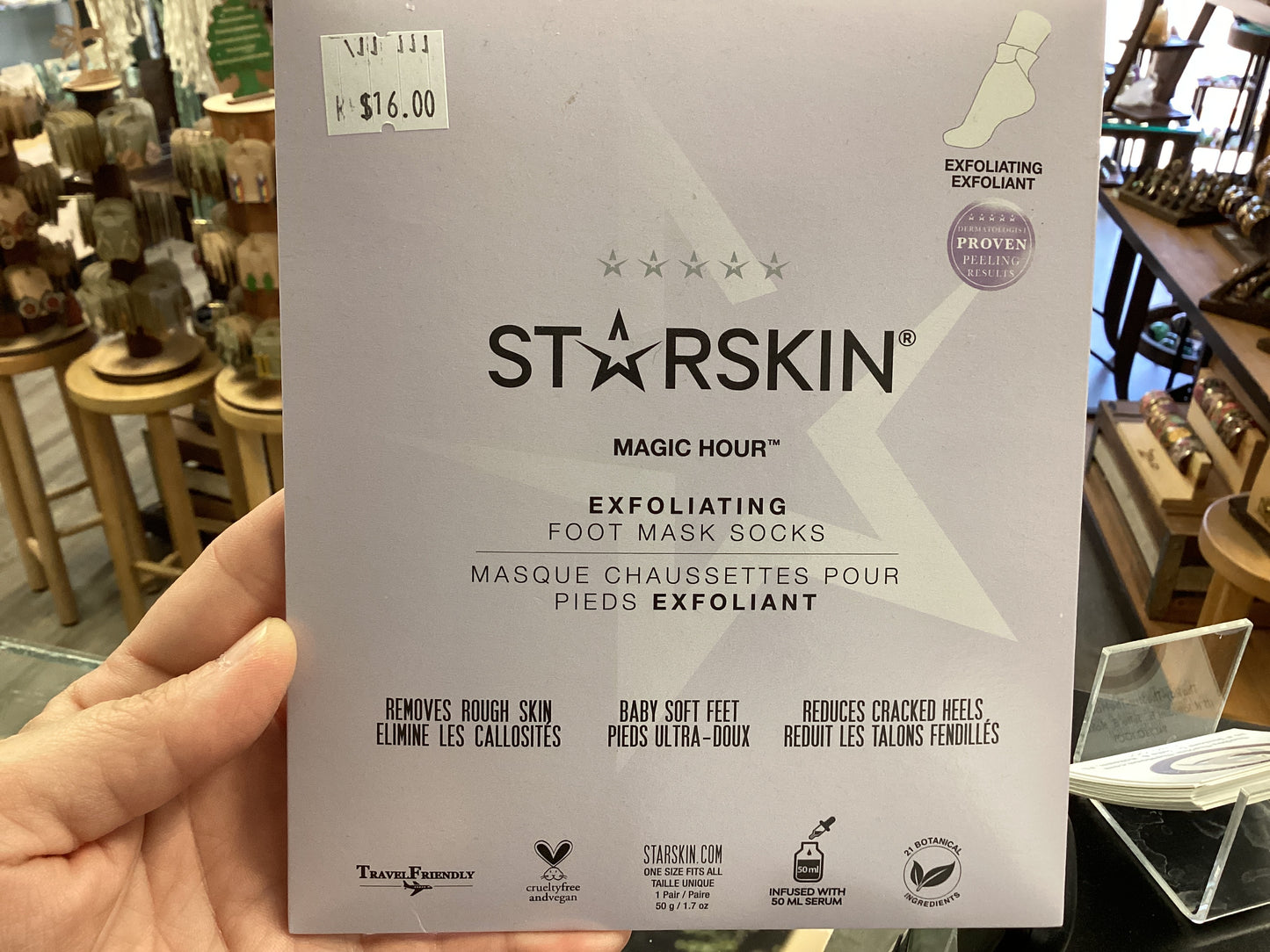 Starskin exfoliating foot mask