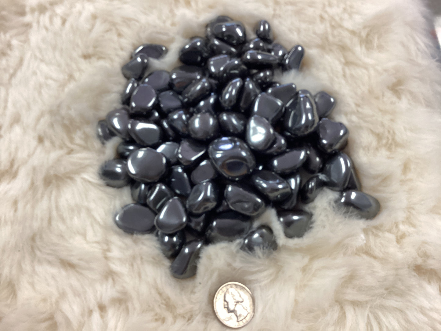 Tumbled Hematite - Medium - Glossy