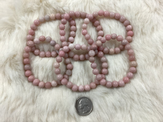 Elastic Bracelets - Pink Opal
