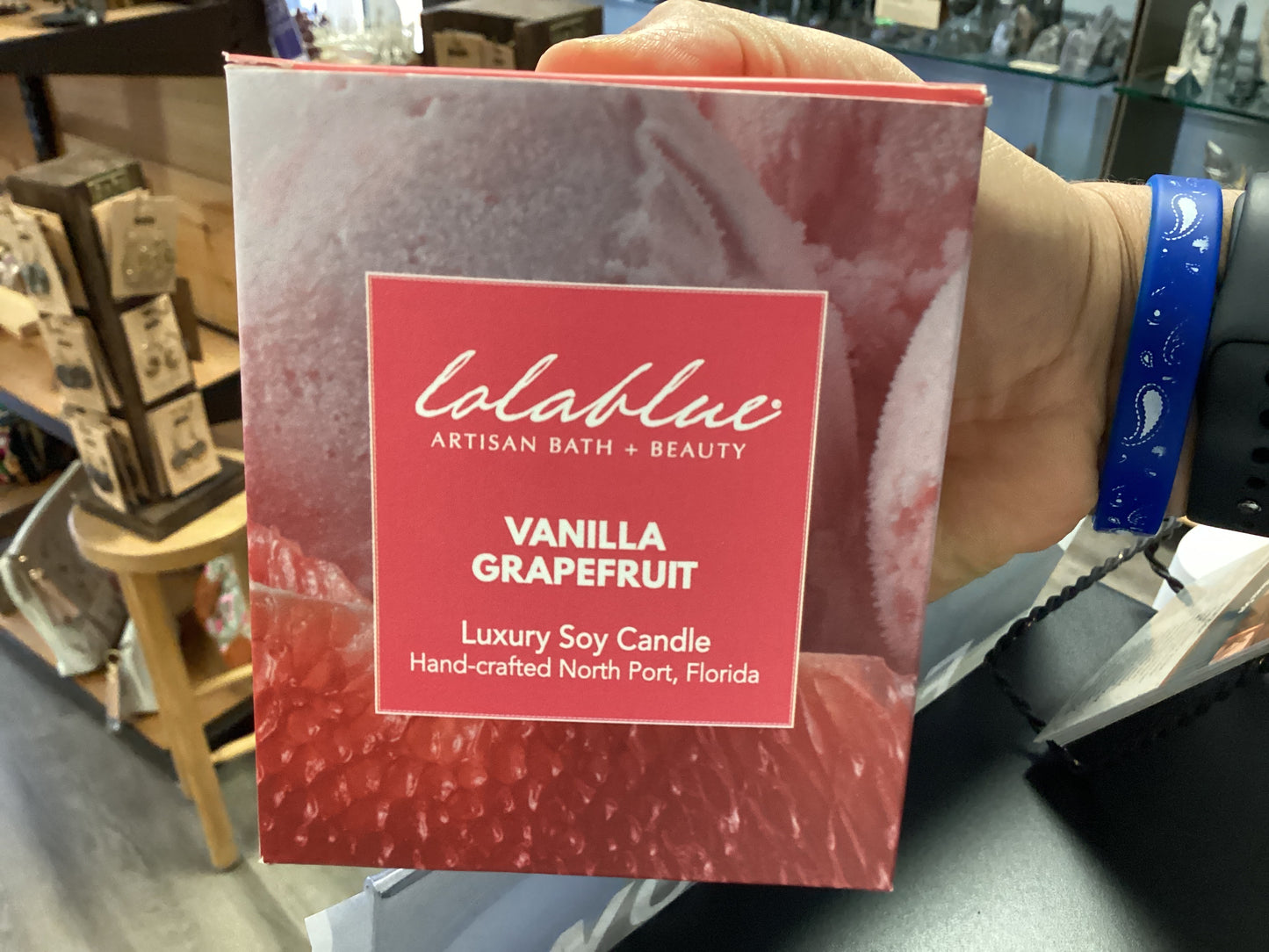 Lolablue Vanilla Grapefruit luxury soy candle