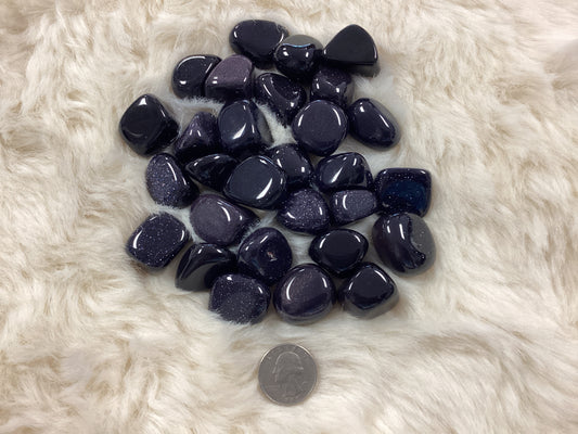 Tumbled Blue Goldstone