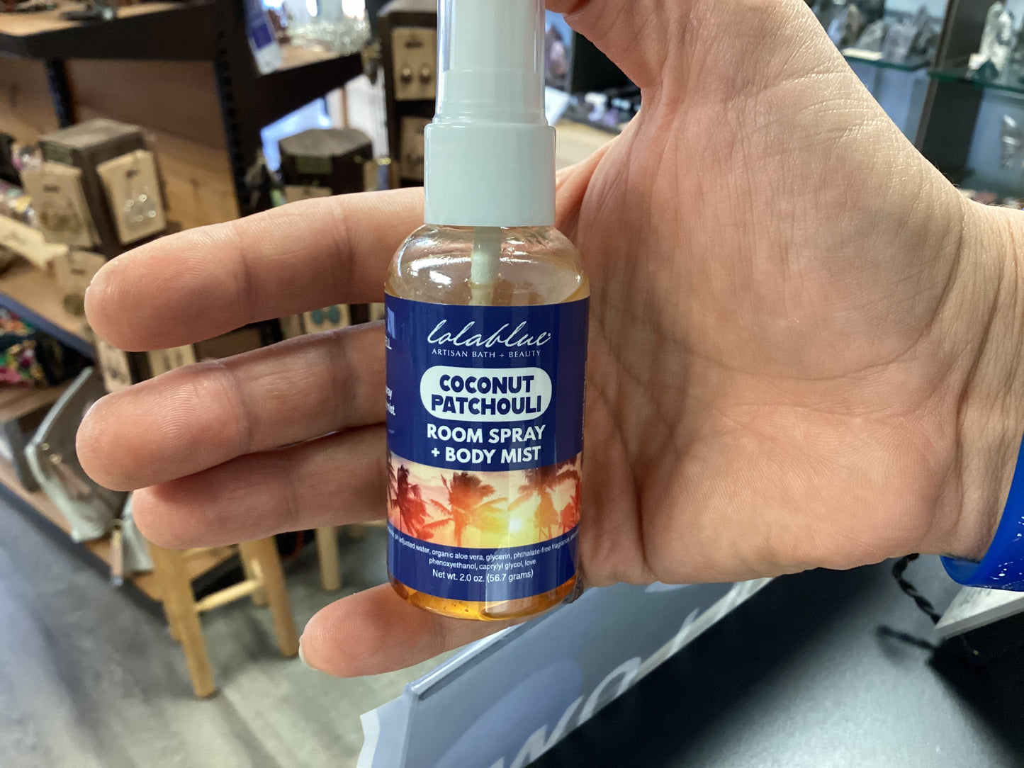 Lolablue Coconut Patchouli room spray + body mist