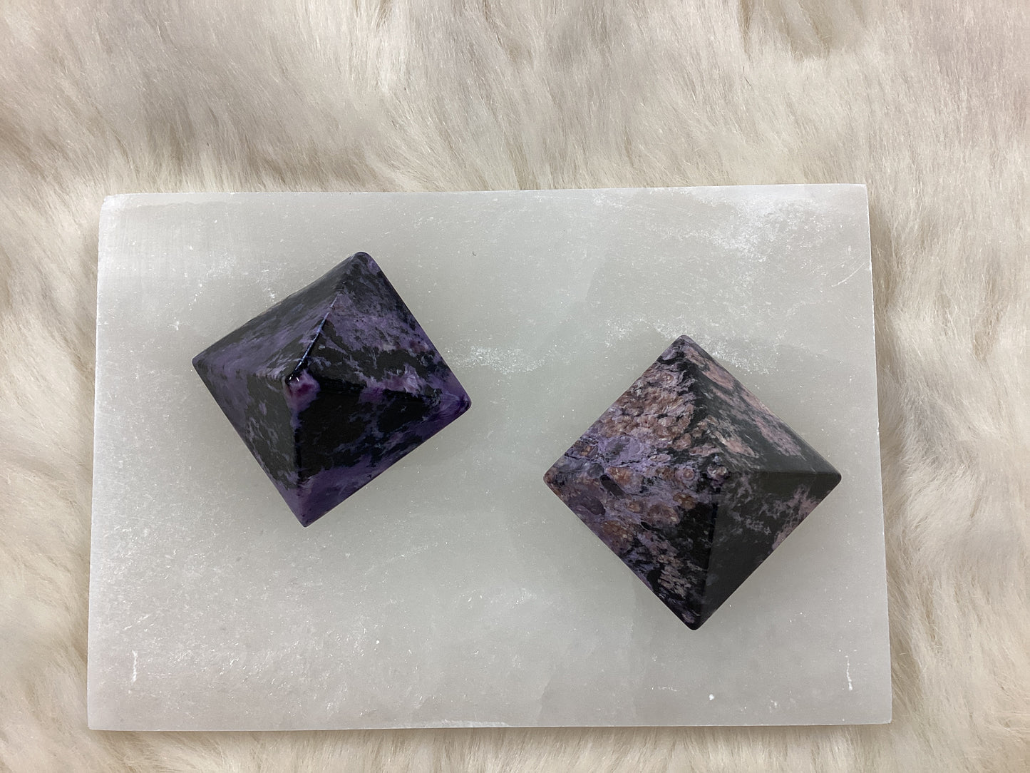 Charoite Pyramids - Large