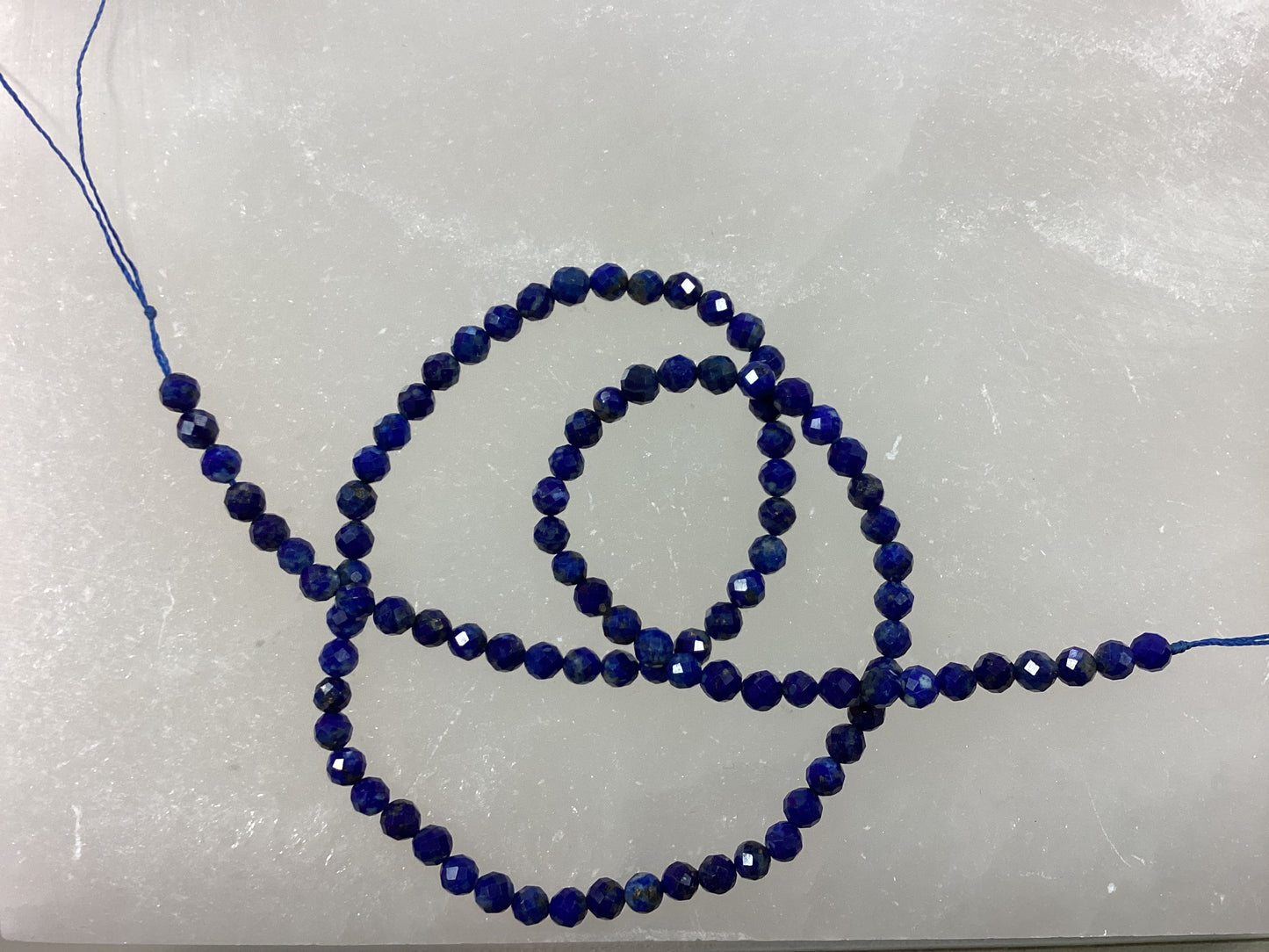 Lapis Lazuli AA Grade Faceted Round Cut (4mm) for Jewelry Making
