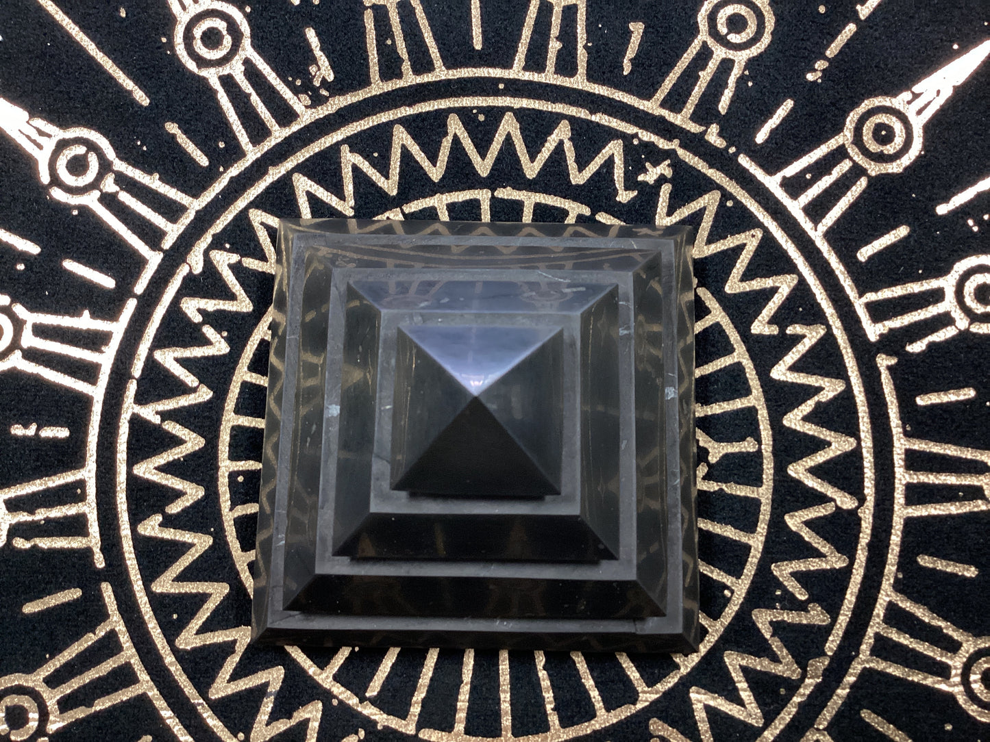 Shungite Sakkara Pyramid - Medium